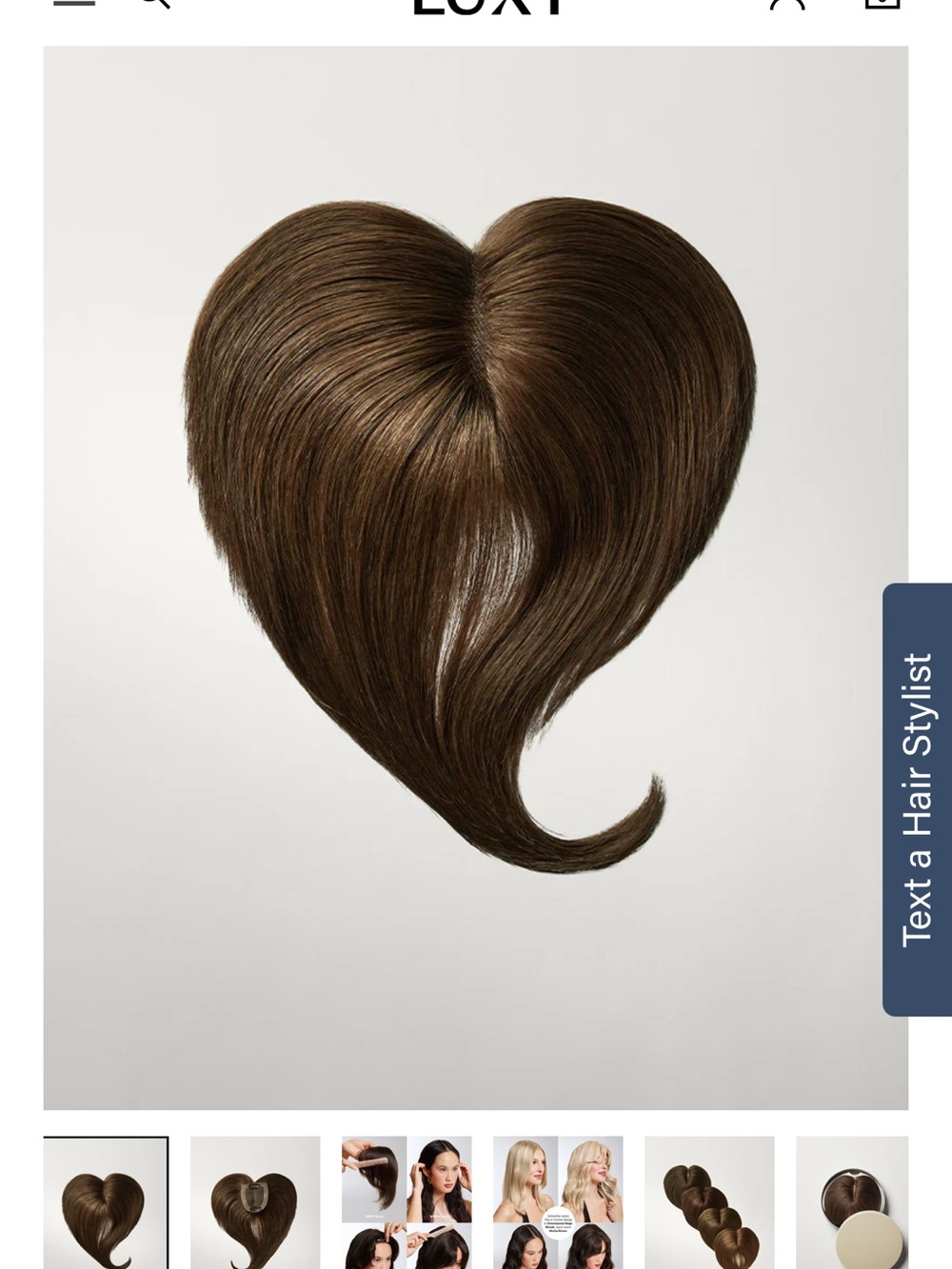 Neutral Brown Clip-In Curtain Bangs